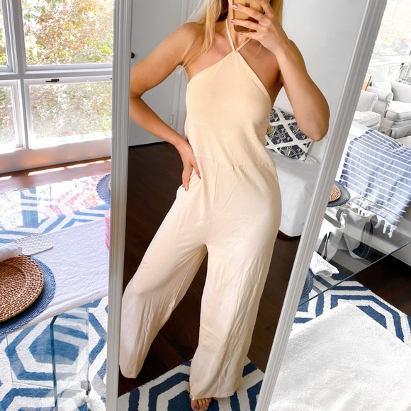 🐚 ZARA TAN BACK TIE JUMPSUIT! - Picture 5 of 16